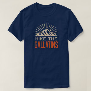 Camiseta Caminhe pelas Montanhas Gallatin Sunburst