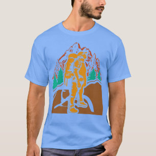 Camiseta Caminho da Natureza do Hiker Mountain Hike do Exte