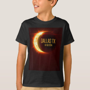 Camiseta Caminho Da Totalidade Dallas Tx 4.8.24 Ecli Solar