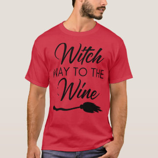 Camiseta Caminho De Bruxa Para O Vinho Engraçado Ao Feno Ha