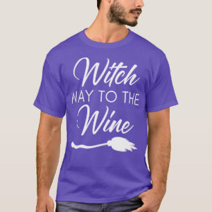 Camiseta Caminho De Bruxa Para O Vinho Engraçado Ao Feno Ha