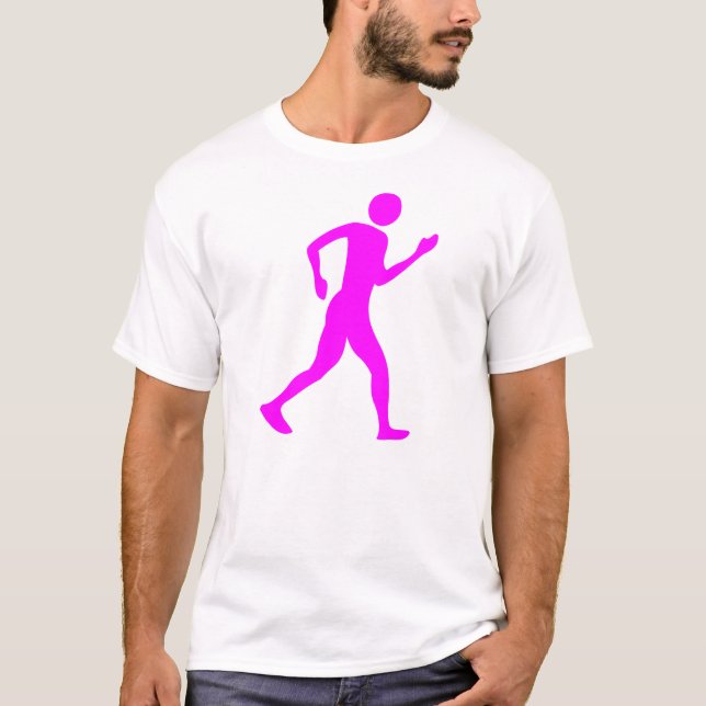 Camiseta Caminho-de-Corrida - Magenta (Frente)