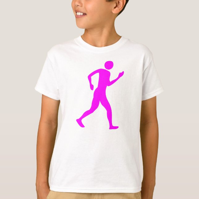 Camiseta Caminho-de-Corrida - Magenta (Frente)