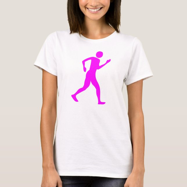 Camiseta Caminho-de-Corrida - Magenta (Frente)