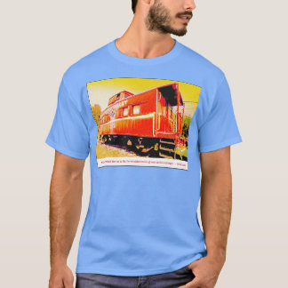 Camiseta Caminho de ferro Caboose Catability Mountain