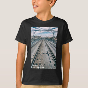 Camiseta Caminho de ferro do metro na ponte de Dom Luis I