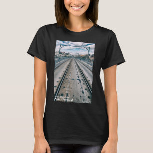Camiseta Caminho de ferro do metro na ponte de Dom Luis I