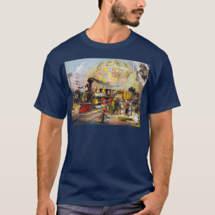 Camiseta Caminho de ferro Intercontinental do poster vintag
