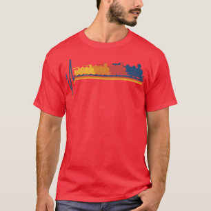 Camiseta Caminho de ferro Locomotivo dos Comboios