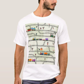 Camiseta Caminho-de-Ferro para Crianças: Padrão Engraçado S
