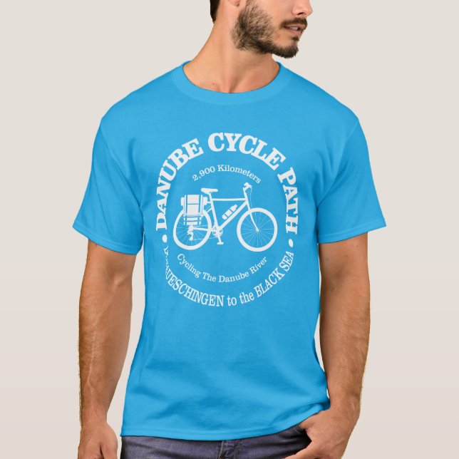 Camiseta Caminho do Ciclo do Danúbio (ciclismo) (Frente)