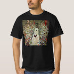 Camiseta Caminho do Jardim com Galinhas, Gustav Klimt, Art<br><div class="desc">Jardim com Galinhas (1916) de Gustav Klimt é uma pintura de arte vitoriana do simbolismo das belas artes. Uma cena natural com galinhas no quintal do jardim de flores em uma fazenda. Sobre o artista: Gustav Klimt (1862-1918) era um pintor simbolista austríaco e um dos membros mais proeminentes do movimento...</div>