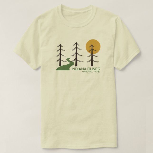 Camiseta Caminho do Parque Nacional Indiana Dunes (Frente do Design)