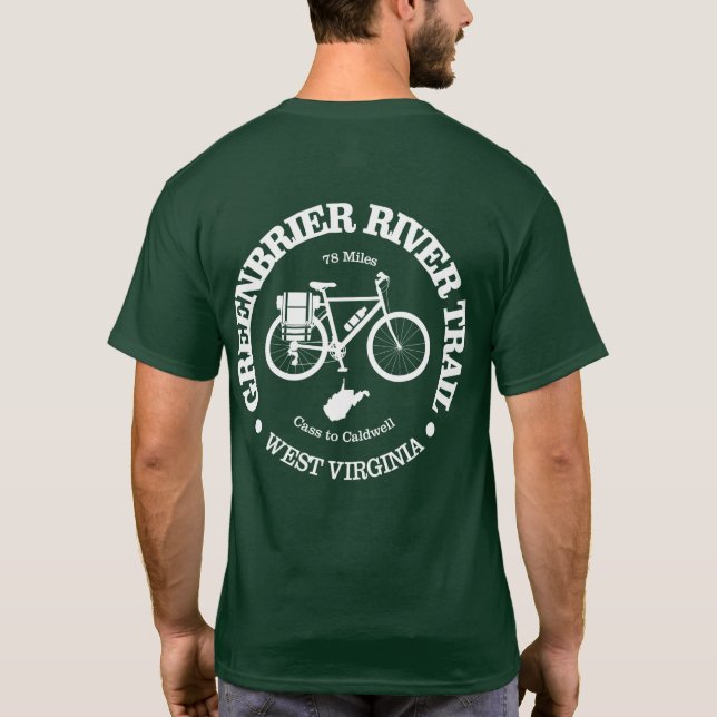 Camiseta Caminho do Rio Greenbrier (ciclismo) (Verso)