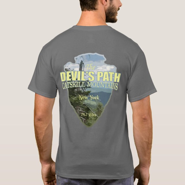 Camiseta Caminho dos Demônios (ponta de seta) (Verso)