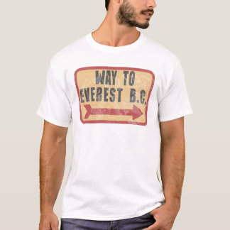 Camiseta caminho para o campo base do Everest