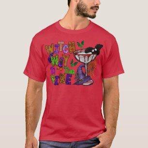 Camiseta Caminho para o vinho, Bebendo Wi