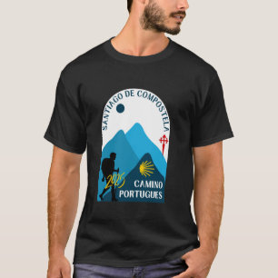 Camiseta Caminho Português Peregrino Caminhando Caminho de 