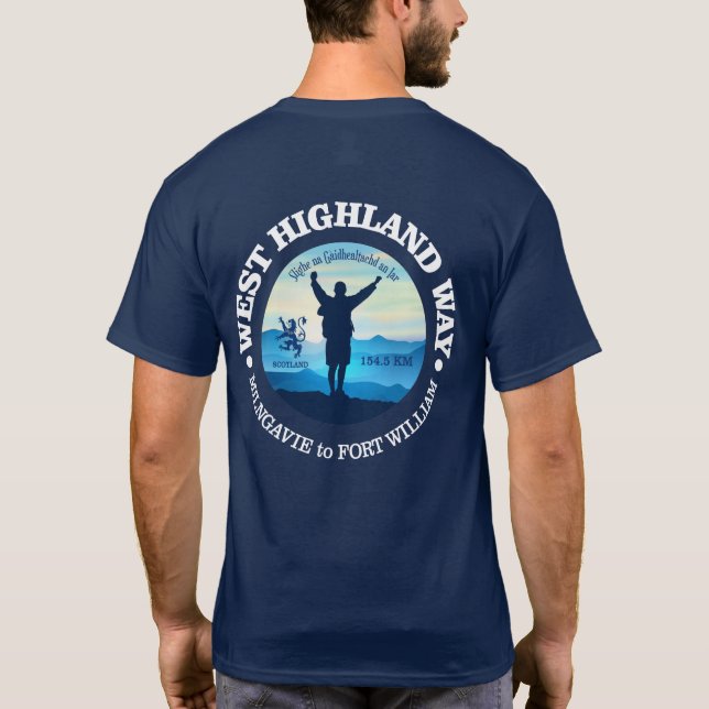 Camiseta Caminho (West Highland Way) (Verso)