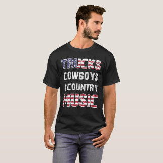 Camiseta caminhões, cowboys e country