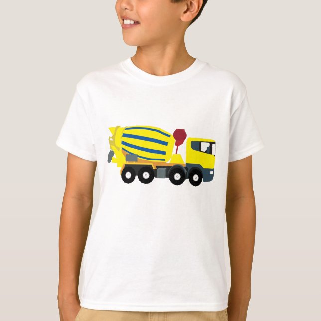 Camiseta Caminhões De Construção De Caminhões De Cimento Co (Frente)