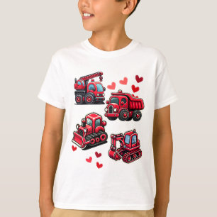 Camiseta Caminhões De Construção De dias de os namorados Me