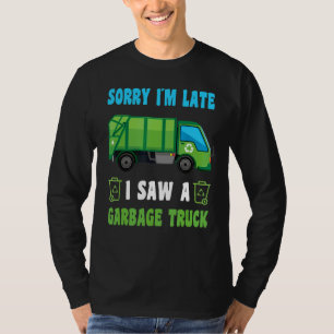 Camiseta Caminhões de Trash Reciclagem Lixo Crianças de Cam
