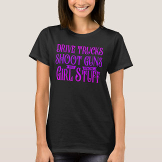 Camiseta Caminhões Disparam Armas Que Conhece Meninas Hallo