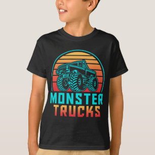 Camiseta Caminhões Monstros Retro Vintage