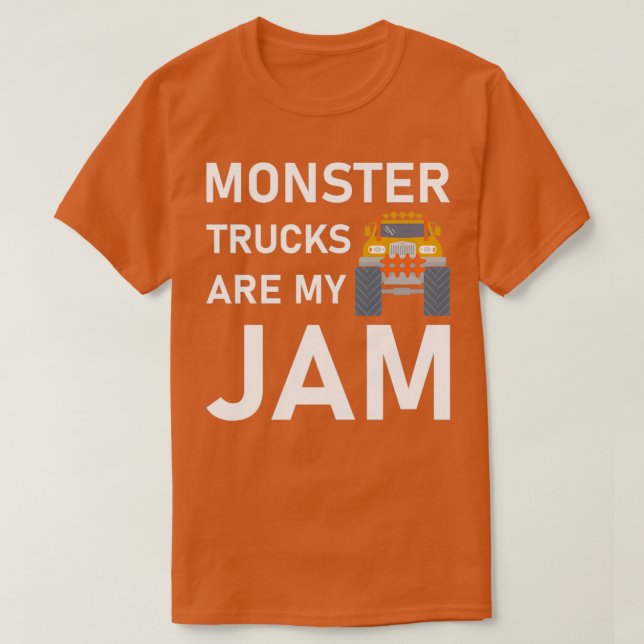 Camiseta caminhões monstros são o meu amante de caminhão mo (Frente do Design)