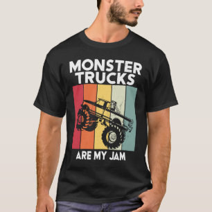 Camiseta Caminhões Monstros São O Meu Caminhão de Motores V