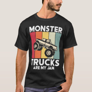Camiseta Caminhões Monstros São O Meu Caminhão de Motores V
