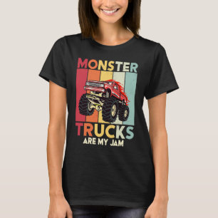 Camiseta Caminhões Monstros São O Meu Caminhão de Motores V