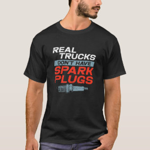 Camiseta Caminhões Reais Não Têm Caminhão Monstro de Pilhas