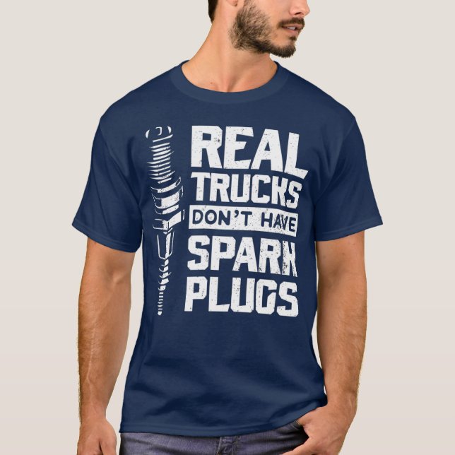 Camiseta Caminhões Reais Não Têm Geletas Diesel (Frente)