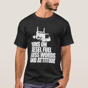 Camiseta Caminhoneiro Diz Que Funciona Com Combustível Dies