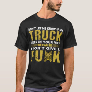 Camiseta Caminhoneiro Engraçado Dizendo Grande Rig