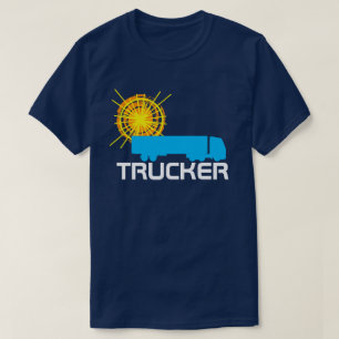 Camiseta Caminhoneiro montra-de-um-tipo bonito personalizáv