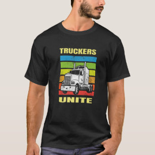 Camiseta Caminhoneiros Juntem-Se Ao Comboio Ama Os Meus Cam