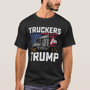 Camiseta Caminhoneiros Para Eleição Presidencial Trump Vint