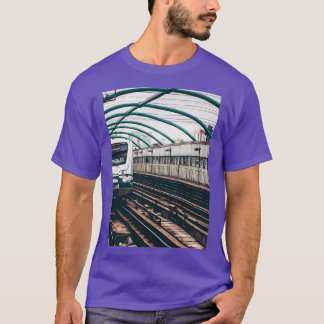 Camiseta Caminhos-de-Ferro de Estação Ferroviária Metro