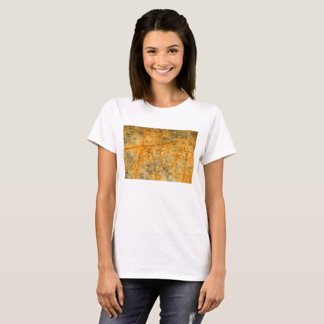 Camiseta caminhos de ferrugem ácida (Frente Completa)
