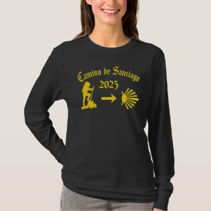 Camiseta Camino De Santiago 2023 Scall De Seta Amarela Anda