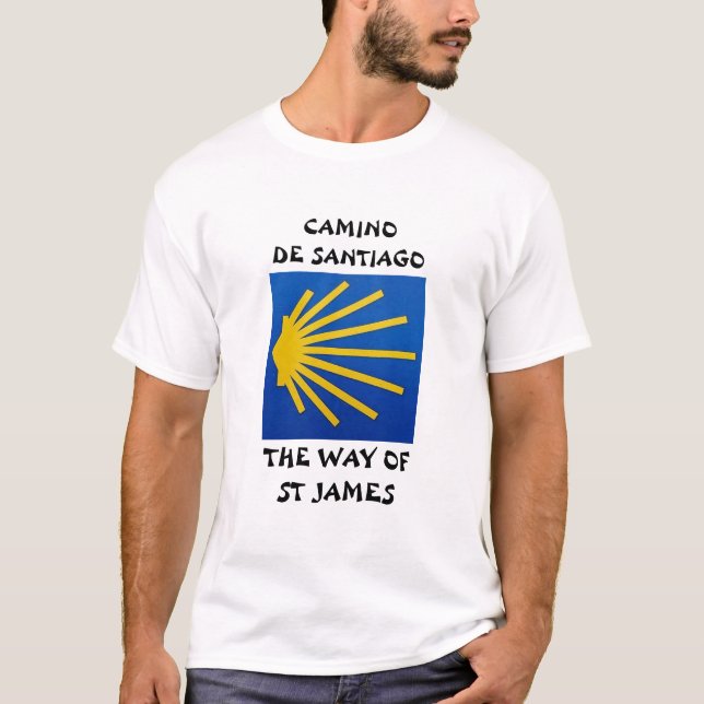 Camiseta Camino de Santiago A rua James 0010 (Frente)