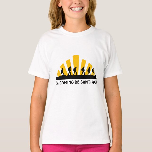 Camiseta Camino de Santiago A rua James 0040 (Frente)