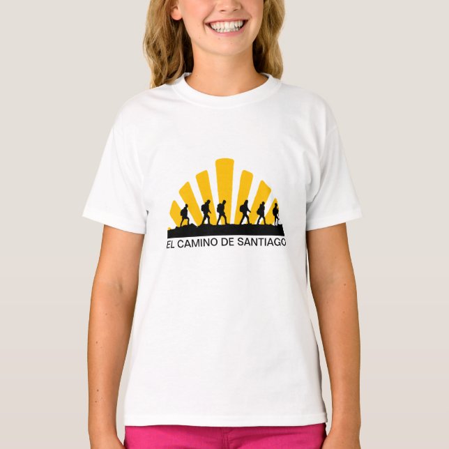 Camiseta Camino de Santiago A rua James 0042 (Frente)