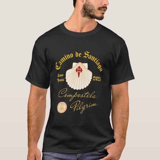 Camiseta Camino De Santiago Anno Domini 2023 Shell Front An (Frente)
