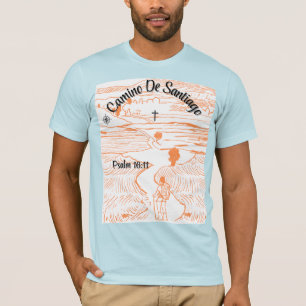 Camiseta Camino de Santiago Compass - Salm 16:11 Christian