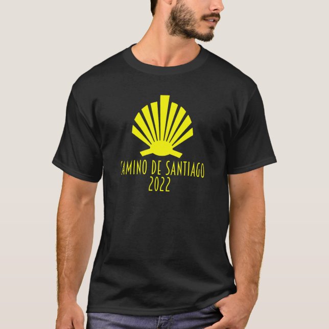 Camiseta Camino De Santiago Compostela Pilgrim Rua James Hi (Frente)
