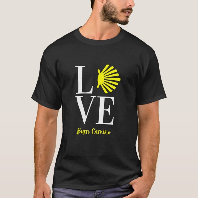 CAMISETA CAMINO DE SANTIAGO, MAS CAMINO KEEPSAKE (Frente)